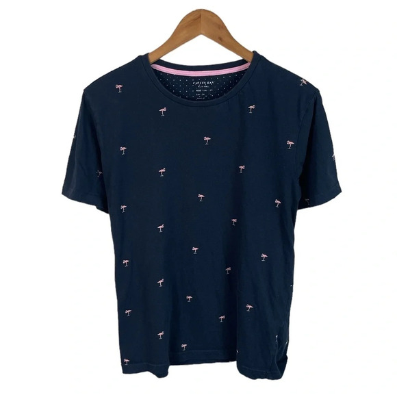 TS702 Mens Cactus Man Ricky Singh AOP Flamingo Print T Shirt M - Picture 1 of 5